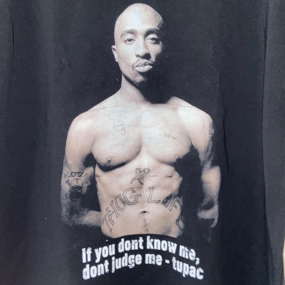 Tupac Shakur Custom Made Merch Tee Designer Streetwear NWT UNI Sample Sale XL - Picture 2 of 6